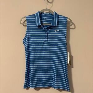 Nike golf tank blue and white